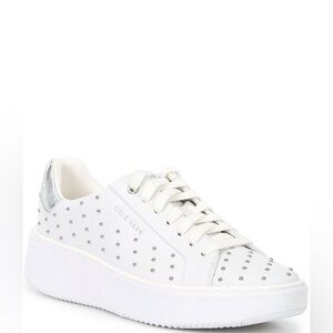 Cole Haan
GrandPrø Topspin Studded Leather Platform Sneakers NWOB